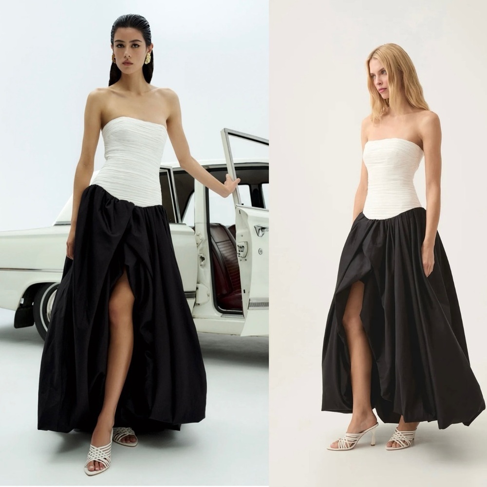 Aje Violette Bubble Hem Maxi Dress Size Medium.